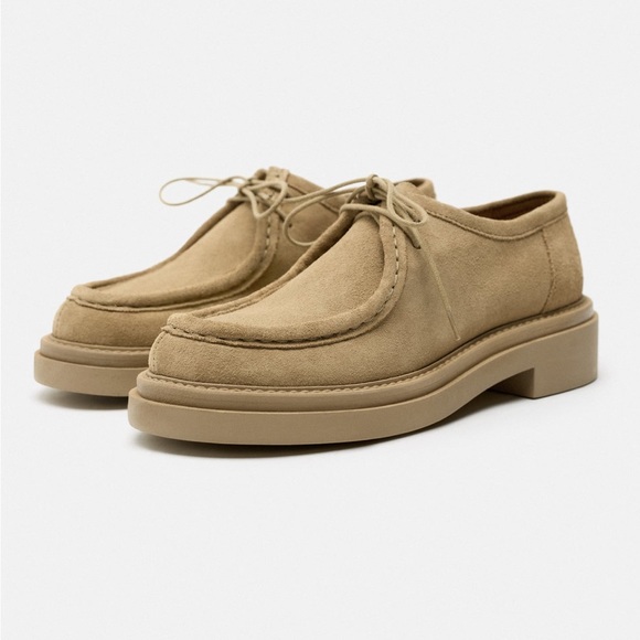 🆕 Zara Flat Suede Shoes SIZE 8 - Picture 4 of 7